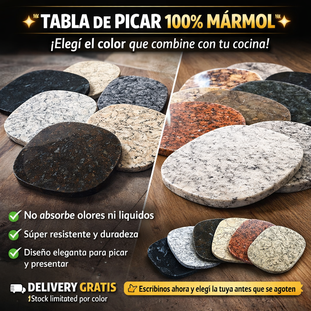 TABLA DE PICAR DE MARMOL - Origen Natural